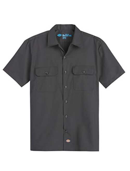 Dickies Men's Flex Cooling Twill Short Sleeve Work Shirt