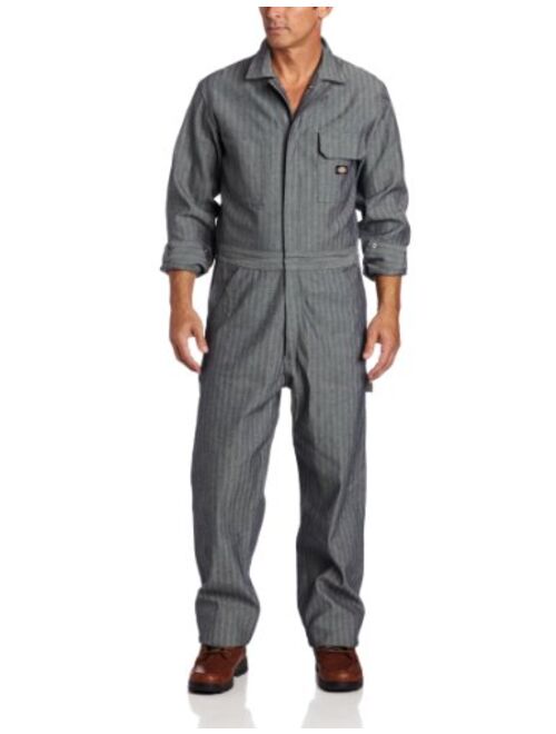 Dickies Men's Long Sleeve Fisher Stripe Cotton Coverall