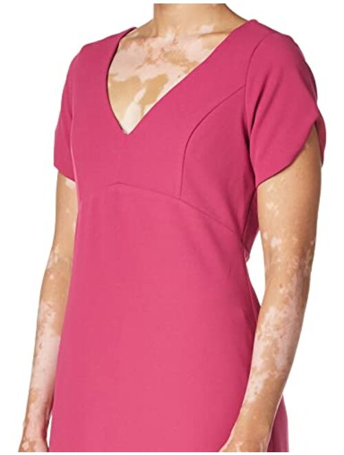 Betsey Johnson Women's Short Sleeve Stretch Crepe Dress