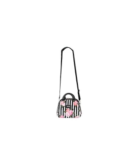 Hardside Cosmetic Case - Lightweight Small Size Hardshell Travel Hand Makeup Bag - Adjustable Shoulder Strap - Bag for Women and Girls - Multi-Functional C