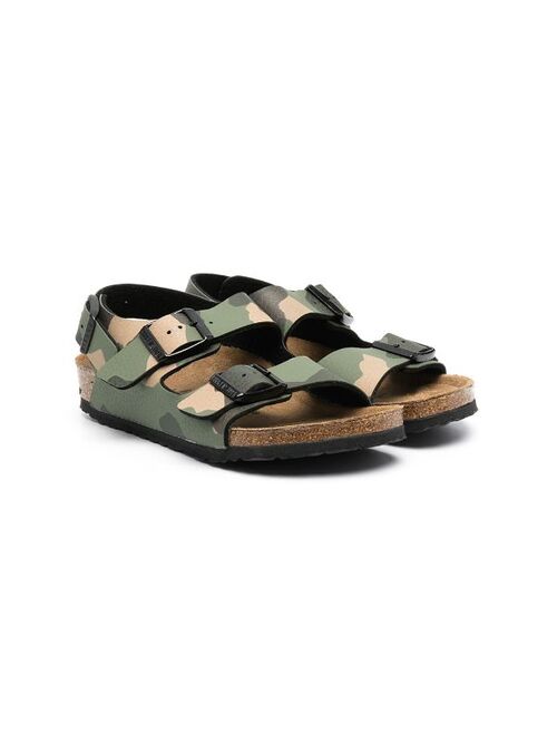 Birkenstock Kids Arizona camouflage-print sandals