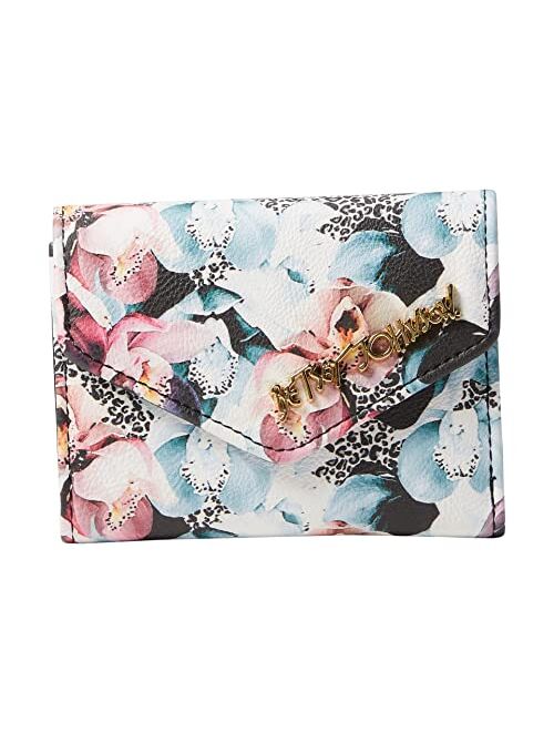 Betsey Johnson Lana Wallet Black Floral One Size