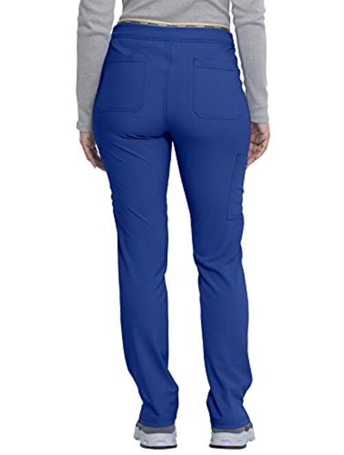 Dickies Retro Women Scrubs Pant Mid Rise Tapered Leg Pull-on Cargo DK035
