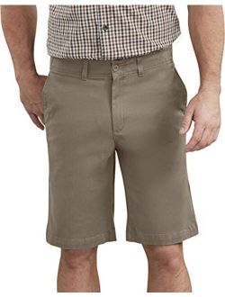 Men's 11 Inch Active Waist Washed Chino Short