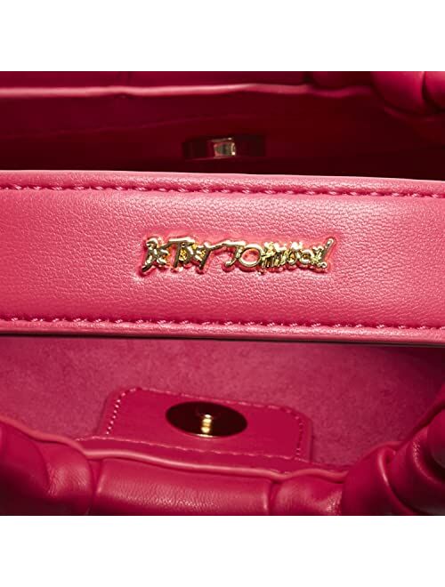 Betsey Johnson womens Betsey Johnson Soft Volume Small Hobo, Pink, One Size US