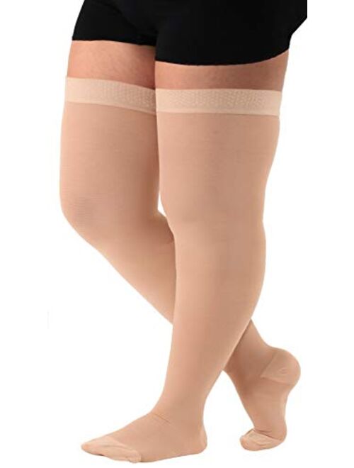 Absolute Support Made in USA - Thigh High Compression Stockings 20-30mmHg for Women and Men