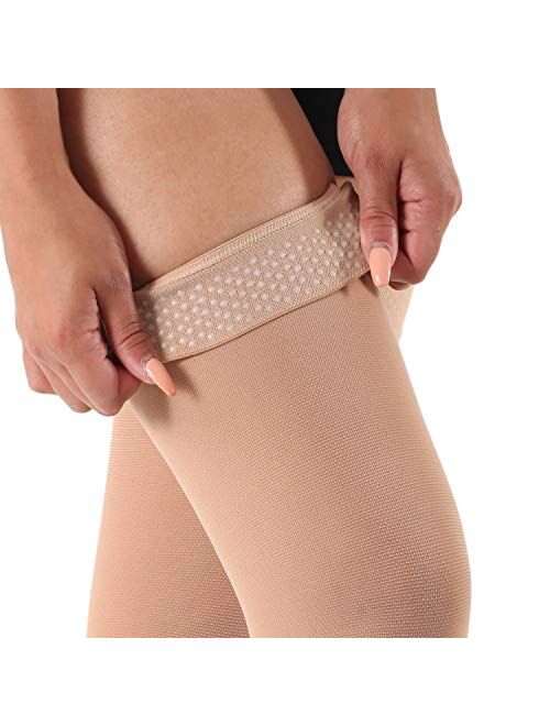 Absolute Support Made in USA - Thigh High Compression Stockings 20-30mmHg for Women and Men