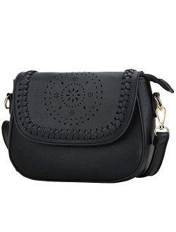 KKXIU Crossbody Bags for Women Hollow Purses with Adjustable Strap