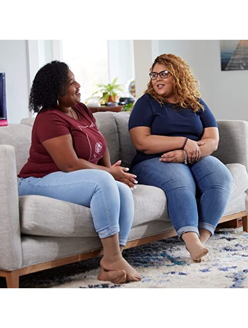 (3 pack) Absolute Support Big and Tall Compression Socks for Women and Men 20-30mmHg - Plus Size Compression Support Hose Wide Calf for Swelling Pain Edema Recovery Nursi