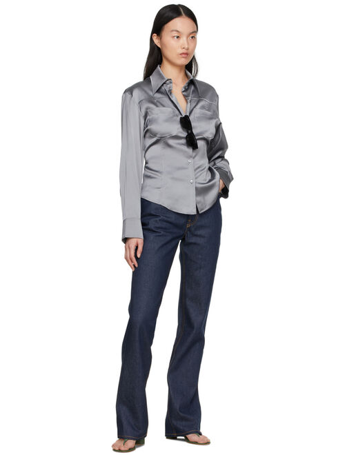 Jacquemus Navy 'Le De Nimes' Jeans