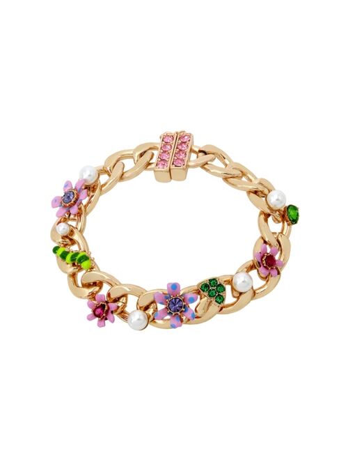 Betsey Johnson Women's Flower Link Bracelet