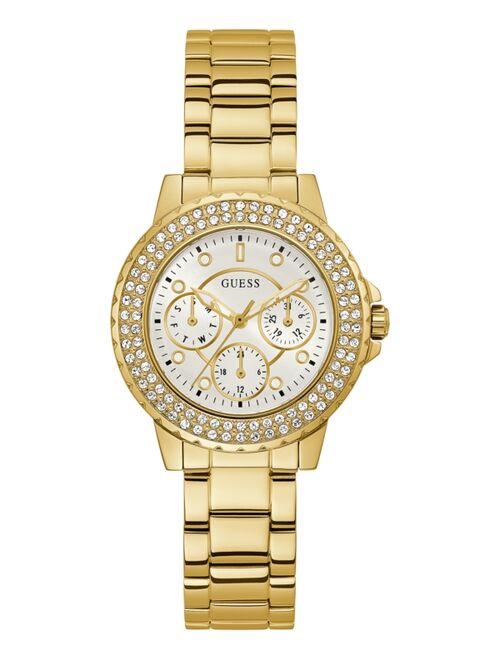 GUESS Women's Gold-Tone Stainless Steel Bracelet Watch 36mm