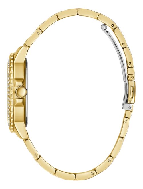 GUESS Women's Gold-Tone Stainless Steel Bracelet Watch 36mm