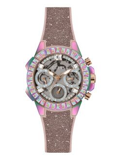 Women's Pink Glitz Silicone Strap Watch 36mm