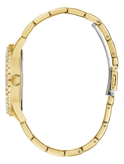 GUESS Women's Gold-Tone Stainless Steel Bracelet Watch 38mm