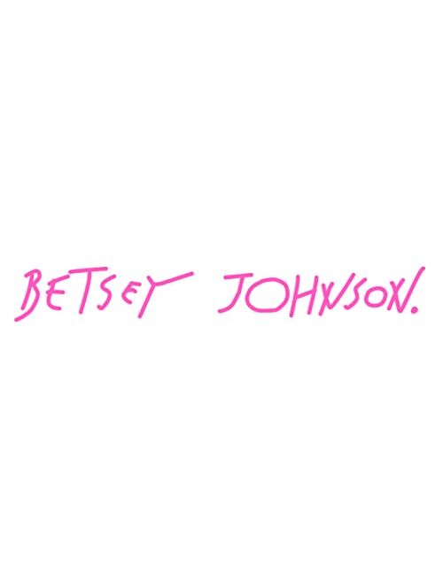 BETSEY JOHNSON Round Rhinestone Link Black Womens Watch BJW013BK