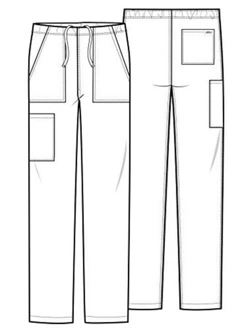 Dickies Genuine Industrial Strength Men & Women Scrubs Pant Mid Rise Straight Leg GD120