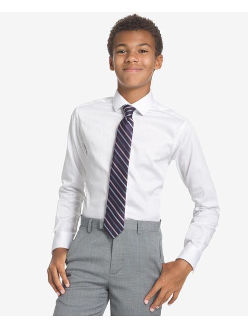Calvin Klein Big Boys Gemstone Striped Zipper Necktie
