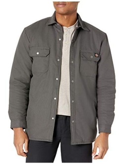 Men's Flannel Lined Duck Shirt Jacket with Hydroshield