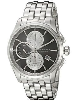 Men's 'Jazzmaster' Swiss Automatic Stainless Steel Watch, Color:Silver-Toned (Model: H32596181)