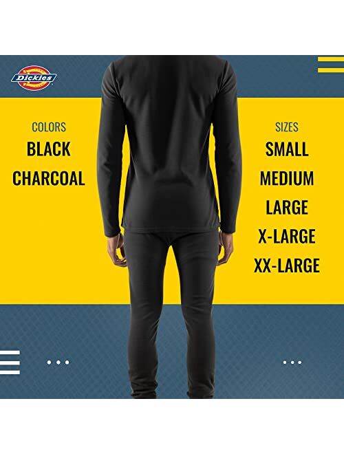 Dickies Mens Long Thermal Underwear 2 Piece Cold Weather Base Layer Set For Men