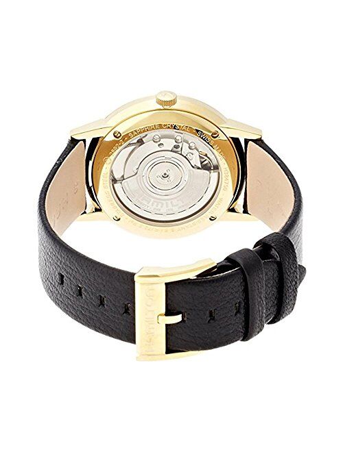 Hamilton Intra-Matic Silver Dial SS Black Leather Auto Men's Watch H38475751