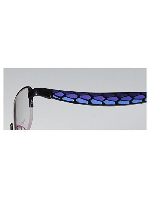 Betsey Johnson Boho Boa Unisex Designer Half-rim Eyeglasses/Eyeglass Frame