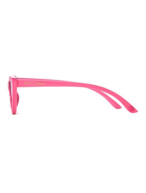 Betsey Johnson Women's Sandra Sunglasses Cateye, Pink, 51mm