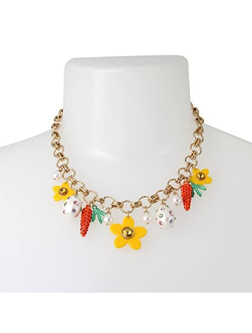 Betsey Johnson Spring Charm Necklace