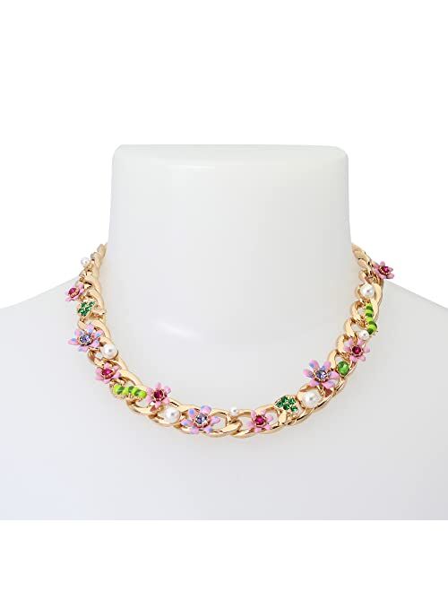 Betsey Johnson Flower Collar Necklace