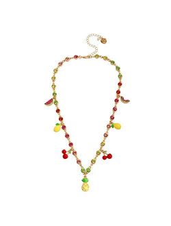 Mixed Fruit Charm Necklace
