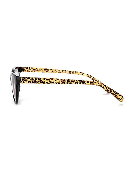 Betsey Johnson Kai Blue Light Reading Glasses, Cheetah, 40mm