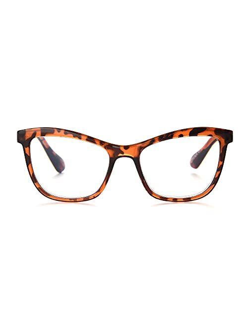 Betsey Johnson Maia Blue Light Reading Glasses, Tortoise, 62mm