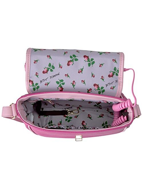 Betsey Johnson women's Kitsch Phone Bag Crossbody, Pink, One Size US