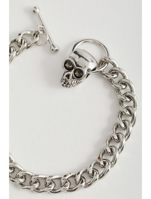 Urban Outfitters Syd Skull Toggle Bracelet