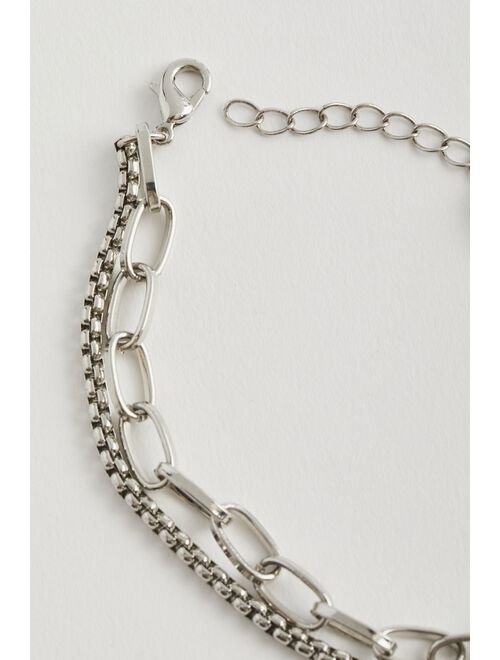 Urban Outfitters Rocky Layered Chain Bracelet
