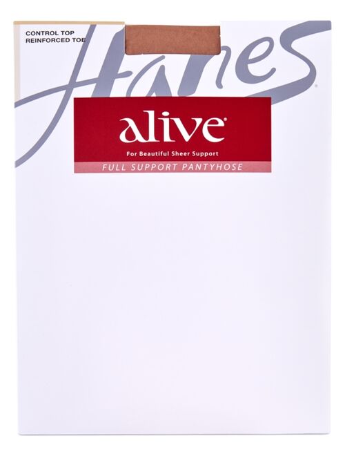 Hanes Alive Full Support Control Top Graduated Compression Pantyhose