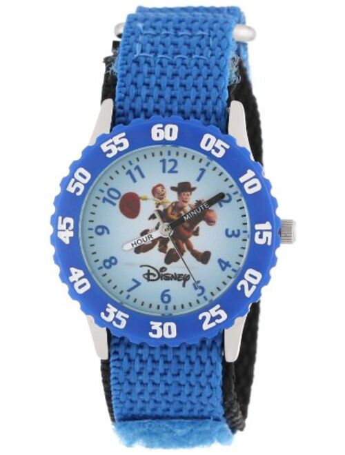 Disney Kids' W000061 Toy Story 3 "Time Teacher" Woody & Jessie Stainless Steel Watch With Nylon Band