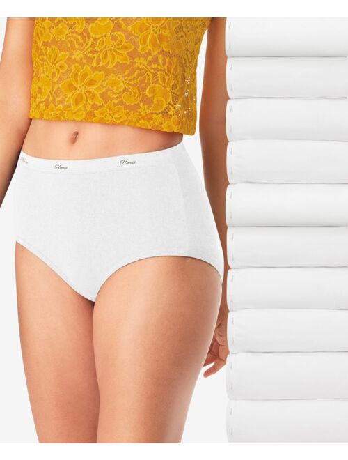 Hanes Women's 10-Pk. Cotton Brief Underwear PW40WH