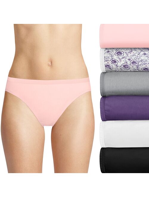 Women's Hanes Ultimate® 6-Pack Breathable Cotton Bikini Panty 42H6CC