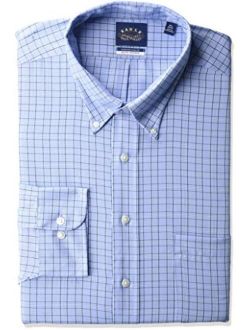 Eagle Men's BIG FIT Dress Shirts Non Iron Stretch Check (Big and Tall)