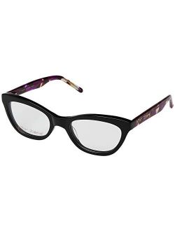 BJ579125 Eyeglass Frame Black/Purple One Size