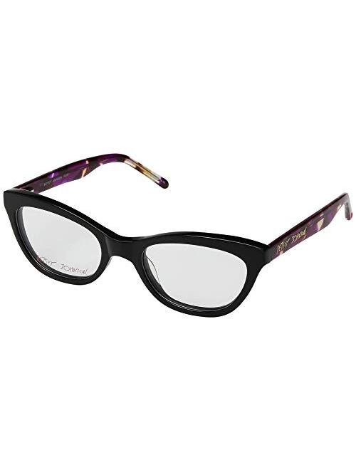 Betsey Johnson BJ579125 Eyeglass Frame Black/Purple One Size