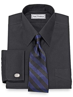 Paul Fredrick Men's Slim Fit Non-Iron Cotton Straight Collar Dress Shirt