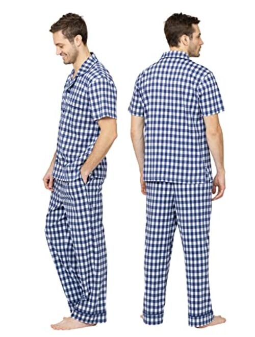 PajamaGram Short Sleeve Pajamas For Men - Men Cotton Pajamas Set