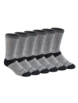 mens Dri-tech Temperature Regulating Wool Blended Work Crew Socks Multipack