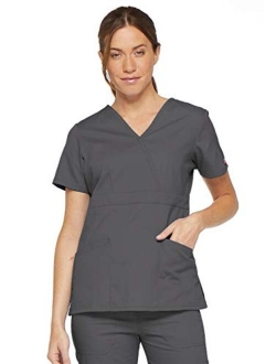 Women's EDS Signature Mock Wrap Top with Multiple Instrument Loop