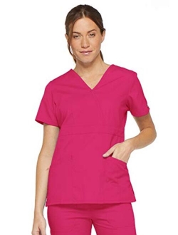 Women's EDS Signature Mock Wrap Top with Multiple Instrument Loop