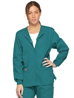Women's EDS Signature Scrubs Missy Fit Snap Front Warm-up Jacket