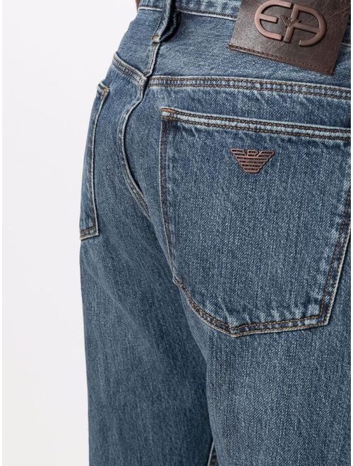 Emporio Armani low-rise straight-leg jeans